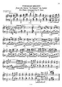 Mélodie tyrolienne - Franz Liszt